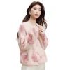 High-end printed beaded mohair sweater women's coat, new Korean style for autumn 25, wool knitted cardigan Item Picture